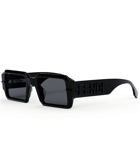 fendi rectangle sunglasses|Fendi geometric rimless aviator sunglasses.